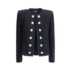 Balmain Tweed Spencer Jacket - Coats & Jackets