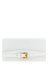 Balmain White Calfskin Cardholder