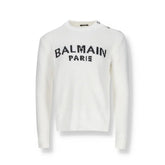Balmain White Cotton Sweatshirt - L