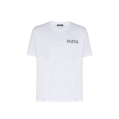 T-shirt en coton blanc Balmain