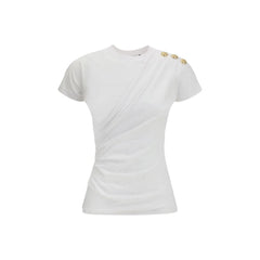 Balmain White Cotton T-Shirt
