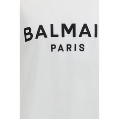 Balmain White Cotton T-Shirt