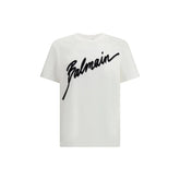 تي شيرت Balmain أبيض قطني