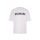 Balmain White Cotton T-Shirt