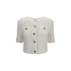 Balmain White Polyamide Cardigan