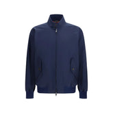 Baracuta Blue Polyester Biker Jacket - 42
