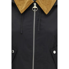 Barbour Black Cotton Rain Coat - 12