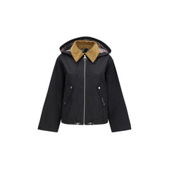 Barbour Black Cotton Rain Coat - 12