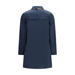 Barbour Blue Polyester Trench Coat