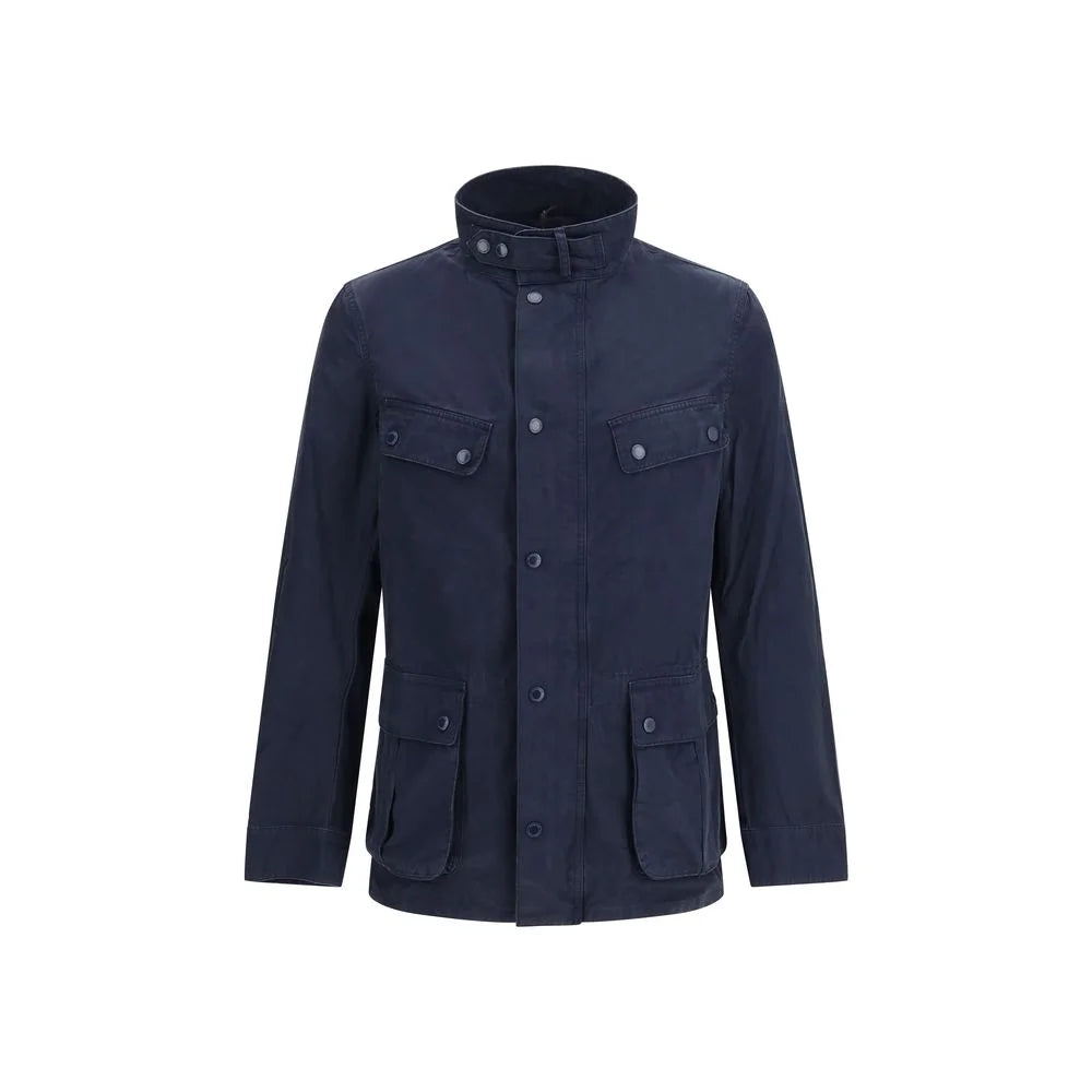Barbour International Blau Baumwoll Langmantel - Mäntel & Jacken