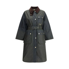 Barbour Milda waxed Trench Coat - 10 - Trench Coats