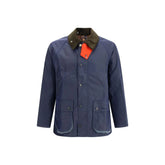 Barbour Waxed Jacket with a corded velvet collar - 34