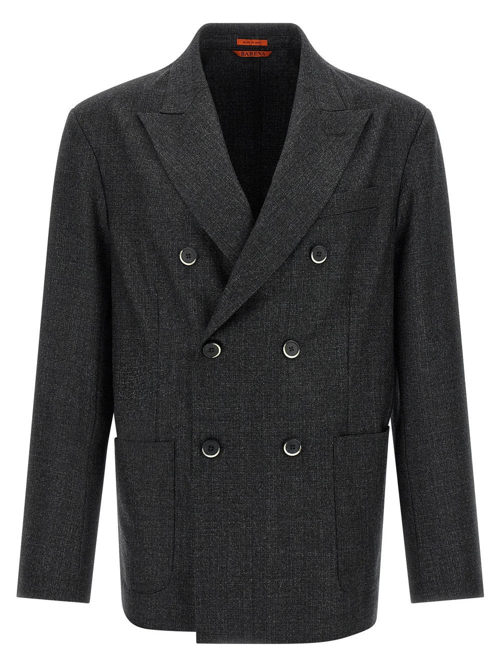 BARENA Gray Virgin Wool Blazer