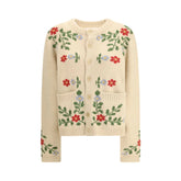 Baziszt Beige Alpaca Vicugna Pacos Cardigan