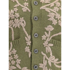 Baziszt Bicolor Alpaca Vicugna Pacos Cardigan - S