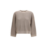 Brunello Cucinelli Gold Cotton Sweatshirt