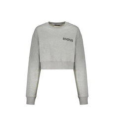 Balmain Gray Cotton Sweatshirt