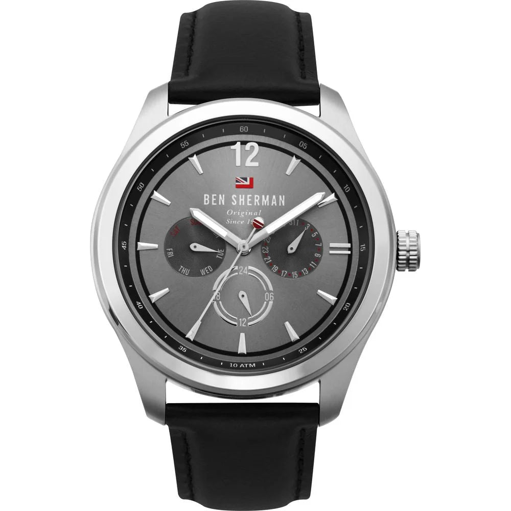Ben Sherman Black Leather Watch - Watches