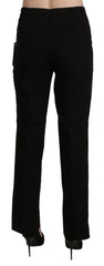 BENCIVENGA Black High Waist Straight Dress Trouser Pant - Trousers