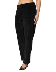 BENCIVENGA Black High Waist Straight Dress Trouser Pants - IT52 | XL - Trousers