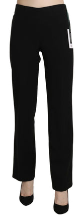 BENCIVENGA Black High Waist Straight Formal Dress Trouser - IT44|L - Trousers
