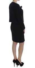 BENCIVENGA Black Stretch Sheath Dress & Sweater Set - Dresses