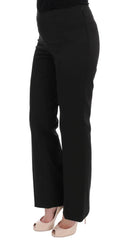 BENCIVENGA Black Stretch Straight Fit Dress Trousers Pants - IT42 | S - Trousers