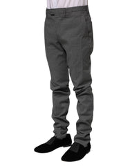 BENCIVENGA Black White Checkered Tapered Dress Pants - IT46 | S - Trousers