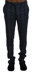 BENCIVENGA Gray Pure Wool Men Checkered Pants - IT46 | S - Trousers