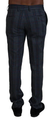 BENCIVENGA Gray Pure Wool Men Checkered Pants - IT46 | S - Trousers
