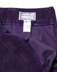 BENCIVENGA Purple High Waisted Flared Pants - IT46|XL - Trousers