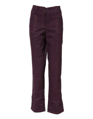 BENCIVENGA Purple High Waisted Tapered Pants - IT50|3XL - Trousers