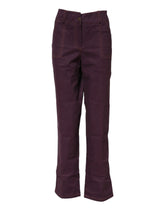 BENCIVENGA Purple High Waisted Tapered Pants - IT50|3XL - Trousers