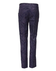 BENCIVENGA Purple Jacquard High Waisted Pants - Trousers