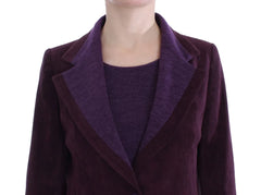 BENCIVENGA Purple Wool Suit T-Shirt Set - IT42|M - Pant Suits