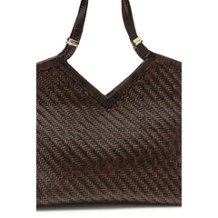 Benedetta Bruzziches Brown Buffalo Leather Handbag