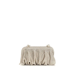 Benedetta Bruzziches Silver Aluminum Clutch Bag