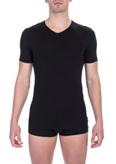 Bikkembergs Black Cotton Men T-Shirt - S - T-Shirts