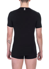 Bikkembergs Black Cotton Men T-Shirt - T-Shirts