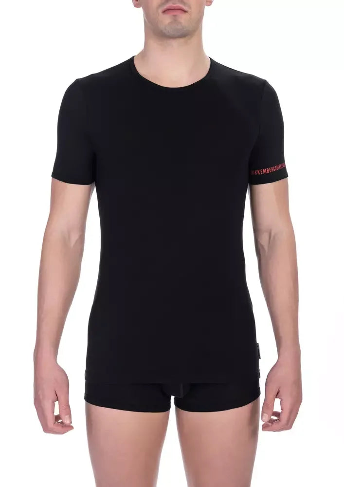 Bikkembergs Black Cotton Men T-Shirt Twin Pack - T-Shirts