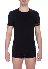 Bikkembergs Black Cotton Men T-Shirt Twin Pack - T-Shirts