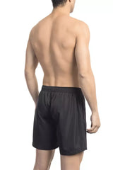 Bikkembergs Black Polyester Men Swim Short - Boardshorts