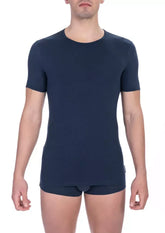 Bikkembergs Blue Cotton Men’s T-Shirt - T-Shirts