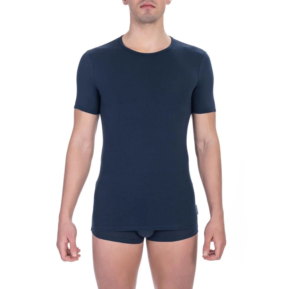 Bikkembergs Blue Cotton Men’s T-Shirt Twin Pack - T-Shirts