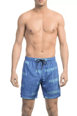 Bikkembergs Blue Polyester Men Swim Short - Swim Boxers