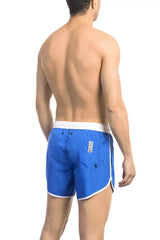 Bikkembergs Blue Polyester Men Swim Short - Swim Boxers