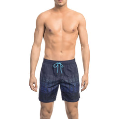 Bikkembergs Blue Polyester Men Swim Shorts - Boardshorts