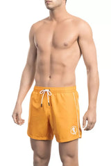 Bikkembergs Orange Polyester Men Swim Short - Swim Boxers