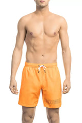 Bikkembergs Orange Polyester Men Swim Short - Swim Boxers