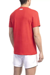 Bikkembergs Red Cotton Men T-Shirt - T-Shirts